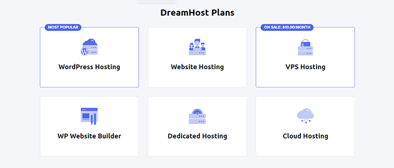 dreamhost hosting plans