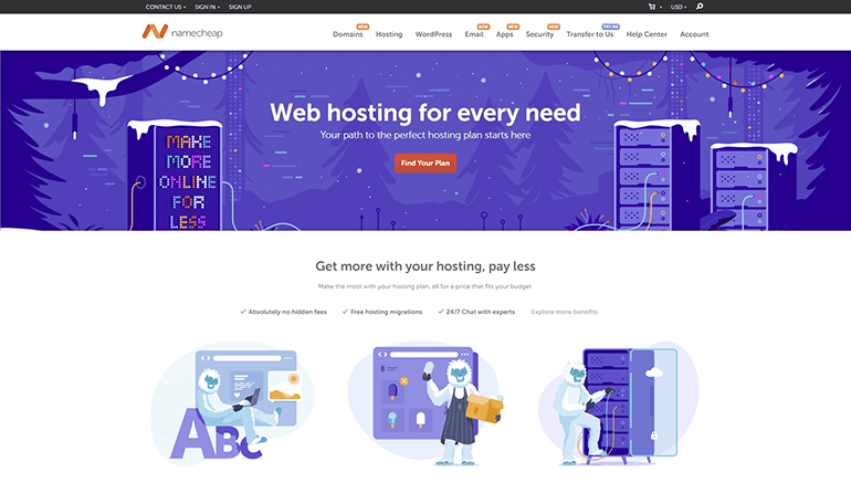 namecheap homepage