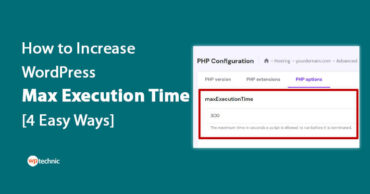 wordpress max execution time fatal error